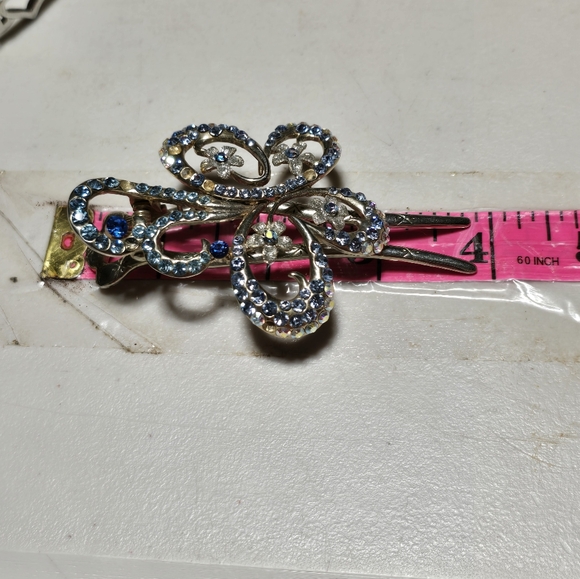 Basemetal Rhinestone Hair Clip-on 18 - Picture 6 of 6